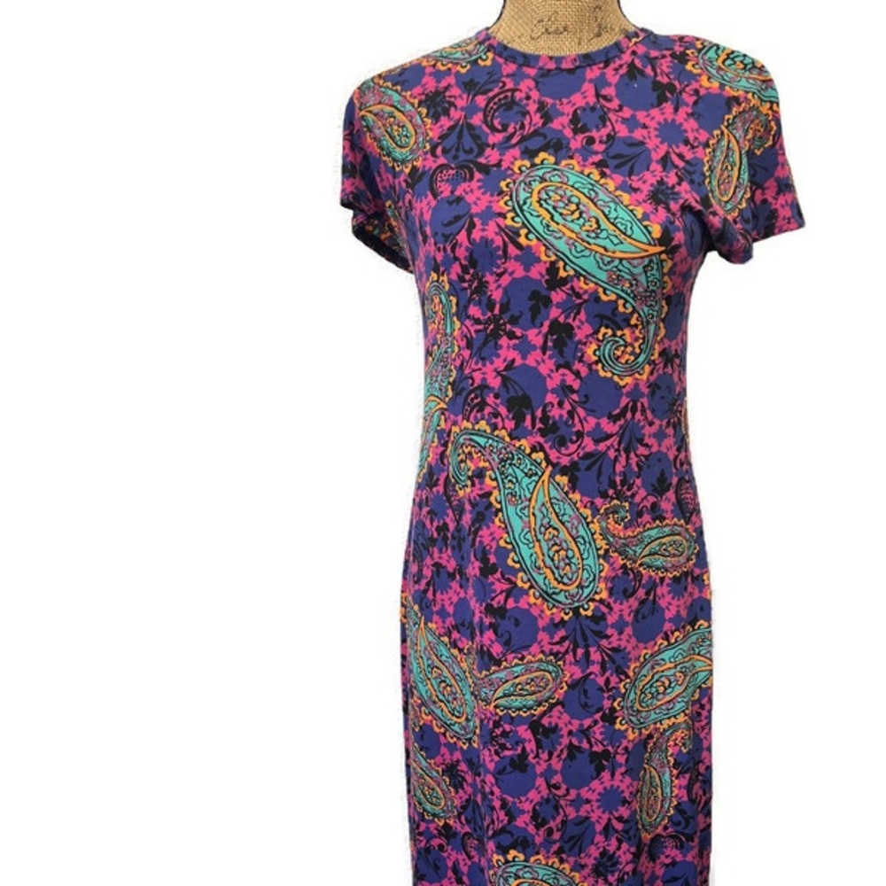 LuLaroe Maxi Dress Paisley Print Size XS UNICORN